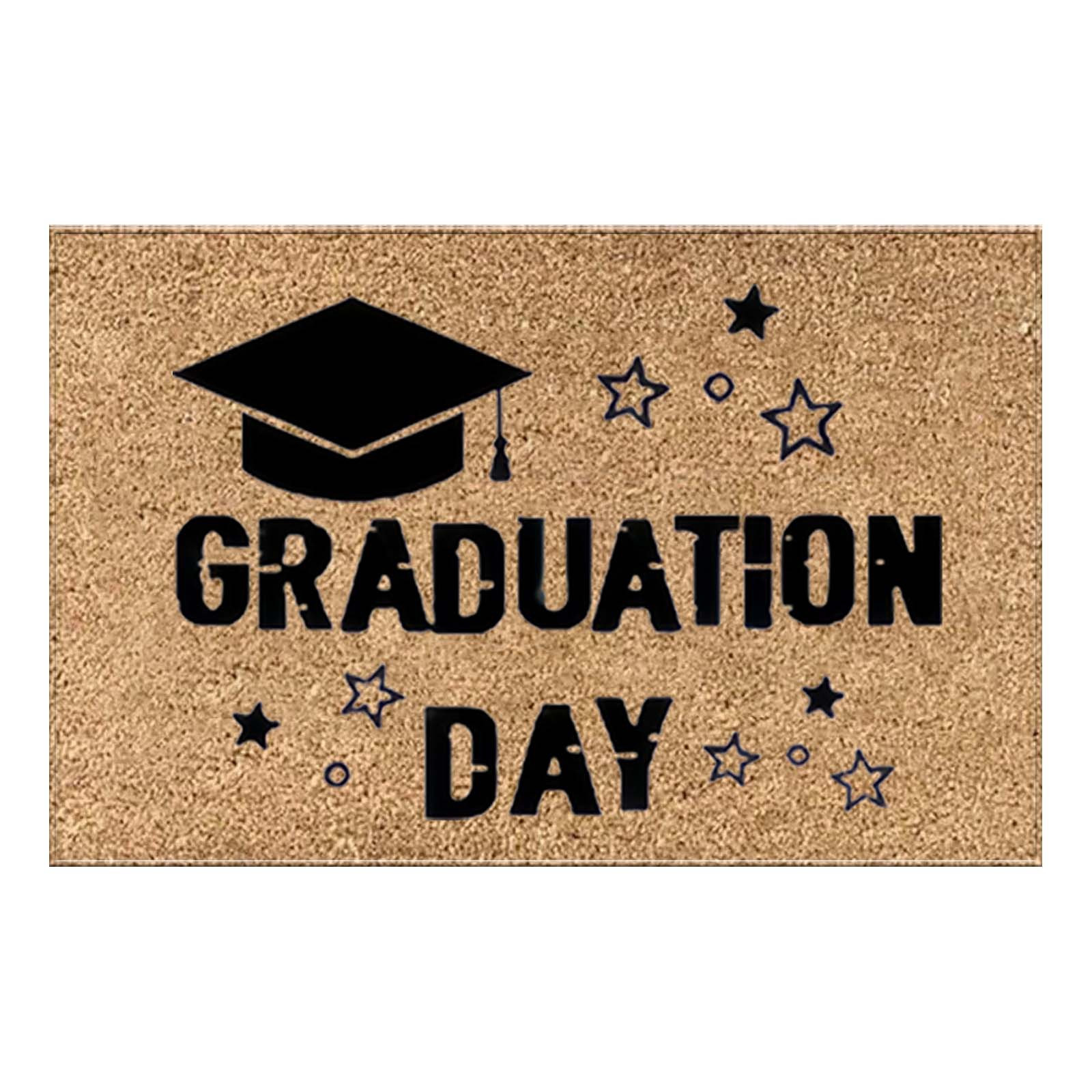 ASEIDFNSA 60*40cm Make A Statement with A Fashionable Graduation Season Carpet The Décor Water Absorbent Soft Microfiber Shaggy, Machine Washable Thick Plush Bath Rugs for Shower White